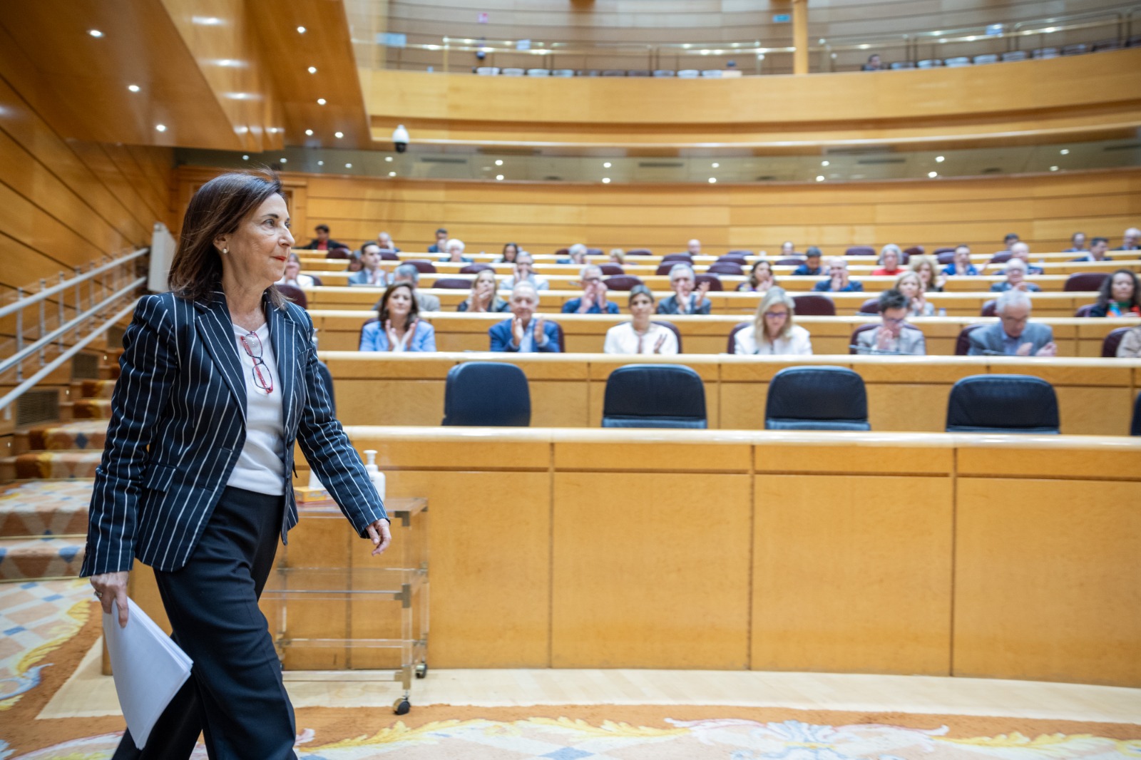 Margarita Robles defiende la intervención de las Fuerzas Armadas en la crisis de la DANA