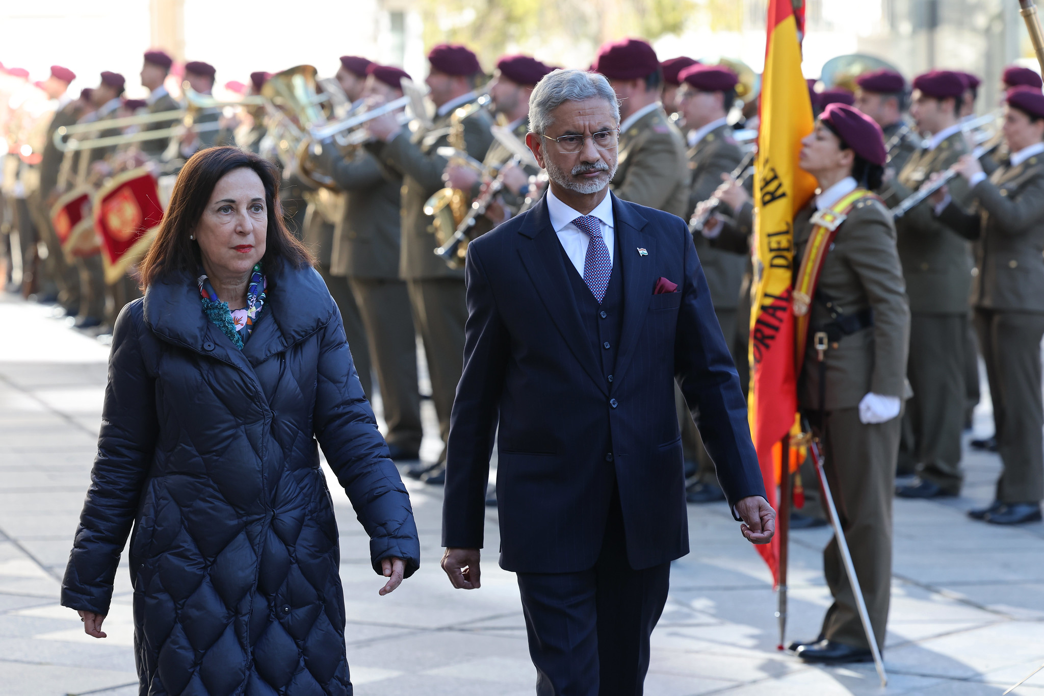 La ministra de Defensa, Margarita Robles, se reúne con el titular de Exteriores de la India