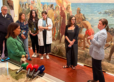 La intervención de urgencia del equipo técnico del Museo Naval de Madrid limitó los daños del cuadro vandalizado el 12 de ...