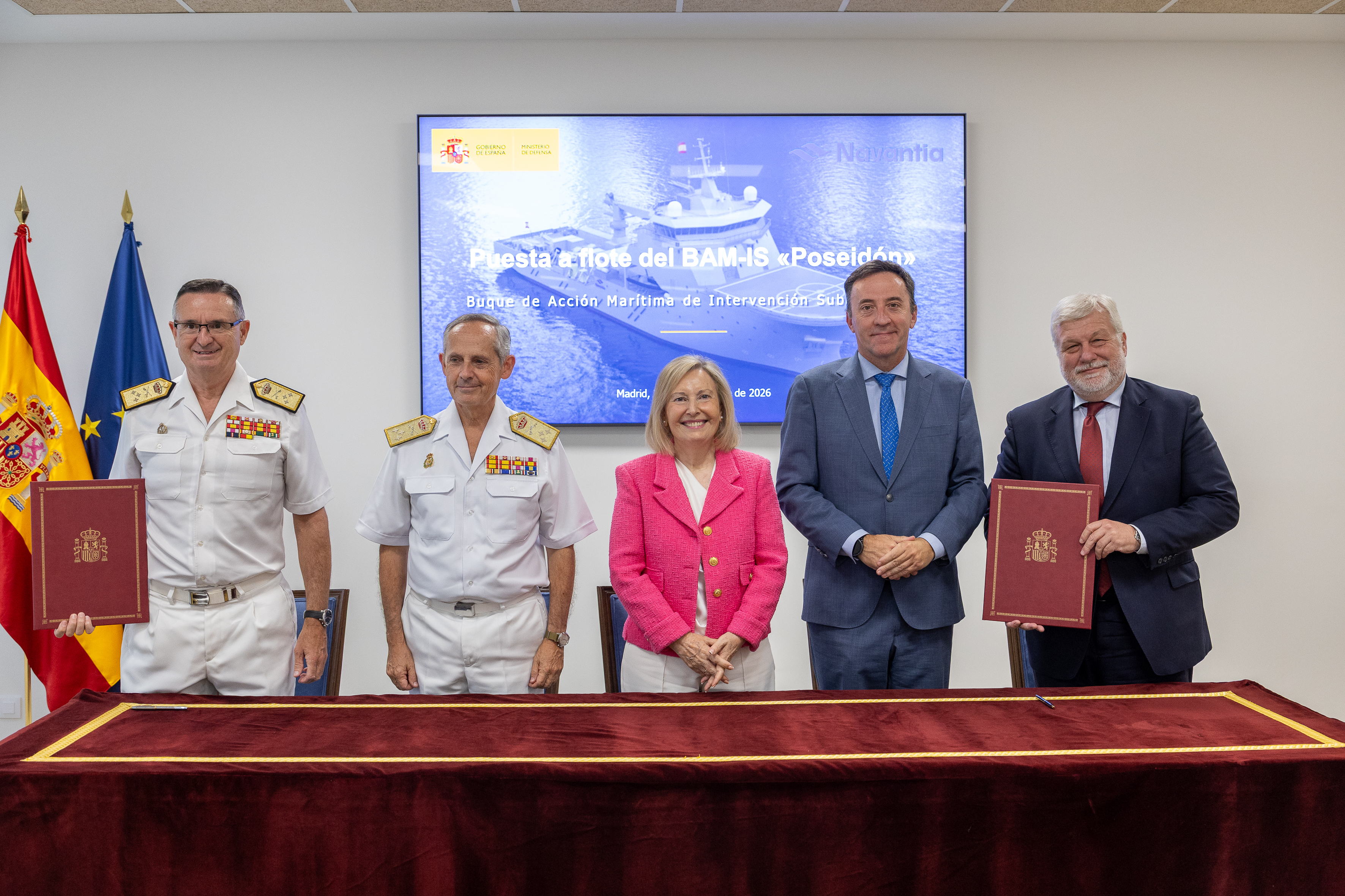 Defensa da luz verde a la puesta a flote del BAM-IS ‘Poseidón’